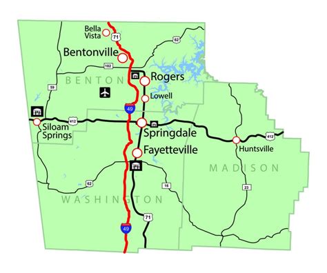 map of north west arkansas